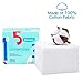 Baby Cotton Tissue, Sturdy and Ultra Soft Multi-Purpose, Plant-Based unscented Clean Towel for Sensitive and Newborn Skin (200 Count)