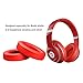 Beats Studio Replacement Ear Pads Cushions - Noise Isolation Adaptive Memory Foam | Upgraded Strong Adhesive with Easy Installation - Compatible with Studio 2 & 3 / Wired/Wireless,Red