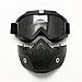 EnzoDate Motorcycle Dirt Bike ATV Goggles Mask Detachable Harley Style Protect Padding Helmet Sunglasses Road Riding UV Motorbike Glasses