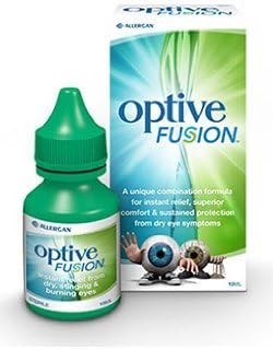 Keeson Optive Fusion Eye Drops 10ml - Pack of 2 for Dry Eyes Relief