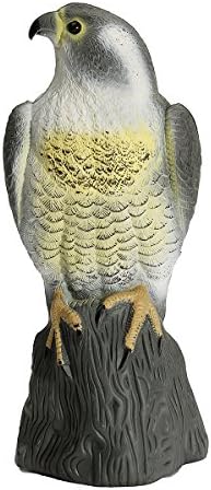Fake Falcon Hawk Decoy Bird Pigeon Deterrent Scarer Repeller Garden Lawn Decor Hallowmas Decoration