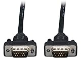 Tripp Lite Low Profile VGA Coax Monitor Cable High Resolution cable with RGB coax (HD15 M/M) 3-ft.(P502-003-SM)