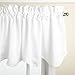 Lorraine Home Fashions Whitfield 52-inch by 18-inch Scalloped Valance, White