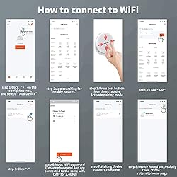 Smart WiFi CO and Smoke Alarm Detector 2 in 1