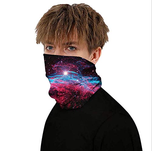 Seahouse 9Pcs Neck Gaiter Seamless Headband Face Mask Bandanas Balaclavas for Dust Outdoors Fishing Sports Running Women Men