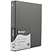 JAM Paper® Designders® - Heavy Duty Cloth Covered Linen Binders - 1 Inch Width - Gray Linen - Sold Individually