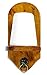 ISZY Billiards Wall Mount Pool Table Cone Chalk Holder with Chalk Oak Finish