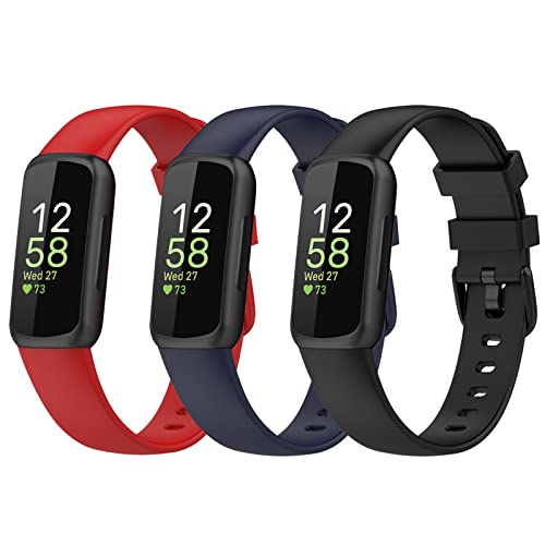 Compatible with Fitbit Inspire Bands, Replacement Soft Silicone