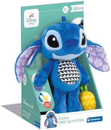Baby Enfant Stitch First Peluche Disney, Pushchair Stroller & Pram, Jouet D'Apprentisage Sensoriels, Enfants 6 Mois, Multicolore - 17918