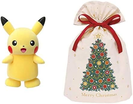 Amazon ポケモン ピカチュウ あるくでチュウ インディゴ クリスマス ラッピング袋 コットンバッグl クリスマスツリー グリーン Xg609 おもちゃ おもちゃ