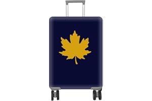 Novel Golden Maples and Nation Name Luggage Suitcase Cover,Canada Flag Elastic Case Scratch-Proof Cover,Travel Protecter with