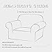 SUBRTEX Stretch Armchair Sofa Slipcover 2 Piece Sofa Cover 1 Seater Soft Couch Slipcover Washable Furniture Covers, Jacquard Fabric Small Checks(Chocolate,Armchair)
