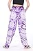 CandyHusky Women Elastic Waist Loose Fit Tie Dye Baggy Hippie Casual Yoga Pants (Purple)