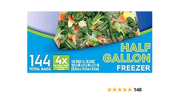 2 gallon ziploc slider bolsas