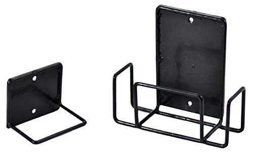 Pack of 2 Safety Solutions Gun Accessories Mount Anywhere Single Shotgun Rifle Vinyl Coated Metal Gun Rack (Hand made in USA) (Rifle Rack x2)