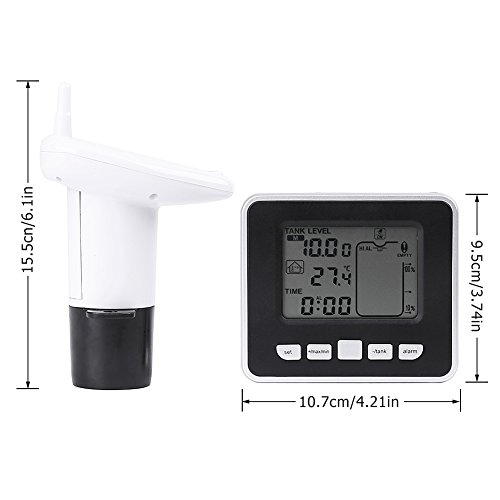 Ultrasonic Water Tank Liquid Depth Level Meter Sensor with Temperature Display Measuring Tools - Thumbnail 6