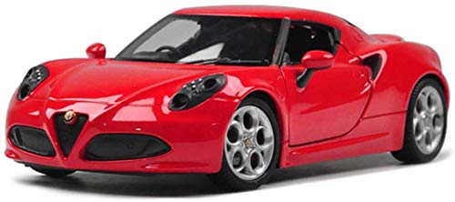 Byrhgood Modellauto Alfa Romeo 4C Modell 1.24 Analog Druckgießende Alloy Toy Model Car Kinder Geschenke – Bild 3