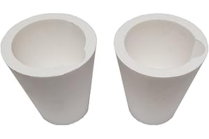 otoolworld Ceramic Melting Crucible Cup Furnace Melting Casting Refining Gold Silver Copper Casting Cup 200g (2)