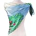 Silk Scarfs Women Square Silk Scarf for Hair, 100% Pure Silk Head Scarf for Women Hand Rolling Edge 35''x35'' (Multicoloured4)