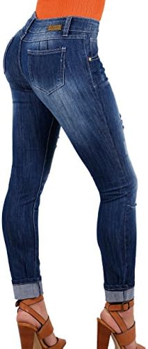 Women's Butt-Lifting Skinny Jeans Denim Stretch Brazilian-Colombian Style 14187 LRG