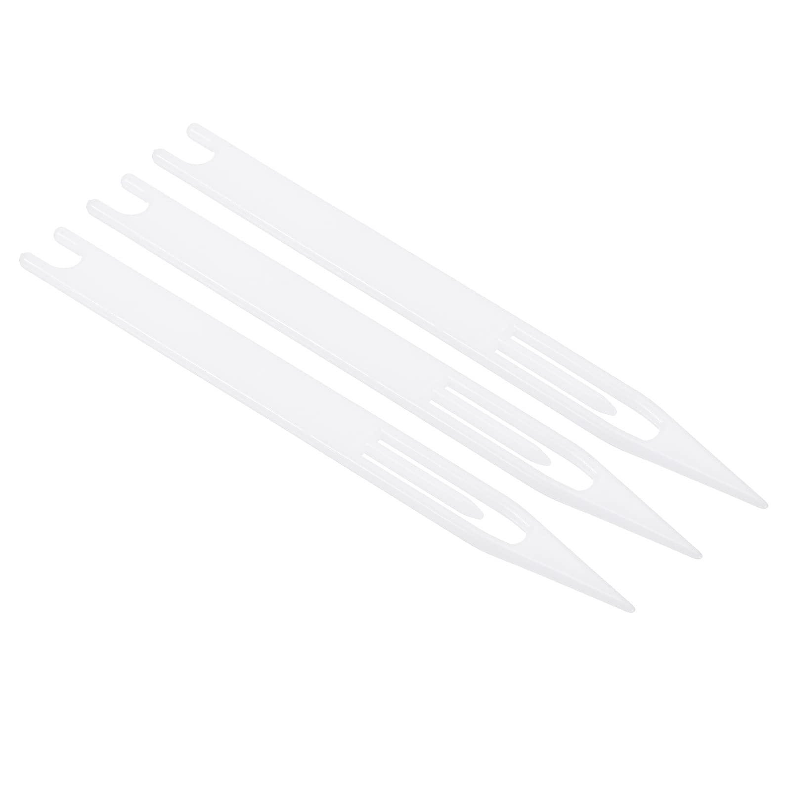 PATIKIL Netting Needle Shuttles 5#, 3 Pack Plastic Fishing Net Repair Line Kit Mending Tool, White