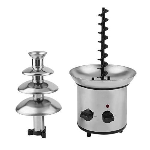 4 Tiers Commercial Stainless Steel Event Wedding Children Birthday Home Chocolate Fondue Waterfall Fountain Machine US Plug