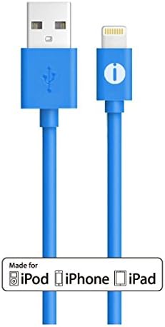 iPhone Charger, Ixt Apple Certified MFi Lightning Cable iPhone 6s Charger 9.8inch (0.25m) Short Cable for iPhone 7, 7 plus, SE, 6 6S 6 Plus, 5S 5C 5, iPad Air, Pro, Mini, iPad 5, iPod on iOS9, Blue