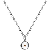 Dainty Mustard Seed Pendant Necklace for Women Girls (Necklace)