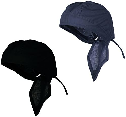 Buy Caps and HatsDoo Rag Pack of Motorcycle Skull Caps 2 Set Cotton Biker Bandanas