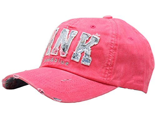 Raon B82 Sexy Women Girl Flower PINK Cute Lady Design Ball Cap Baseball Hat Truckers (HotPink)