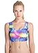 Lttcbro Women's 3D Printed Seamless Bra Activewear Top Wireless Sports Bra Yoga Vest