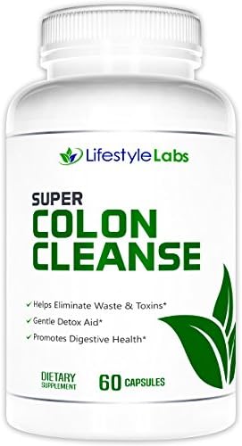 Super Colon Cleanse - All Natural Blend For Detoxifying, Cleansing &amp; Flushing Toxins - Promotes Weight Loss