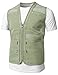 H2H Mens Active Slim Fit Vests Work Utility Hunting Travels Sports Mesh with Pockets