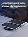 Dual Wireless Charging Pad,ICONFLANG Double Wireless Charger Pad for iPhone 8 iPhone 8 Plus iPhone X Samsung Note8 S8 S8+ S7 S7 Edge S6 S6 Edge (AC Adapter Not Included) - Black