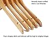 Nature Smile Solid Gugertree Wood Shirt and Dress Hangers with Notches with Anti-Rust Chrome Hook Pack of 10 (Natural)