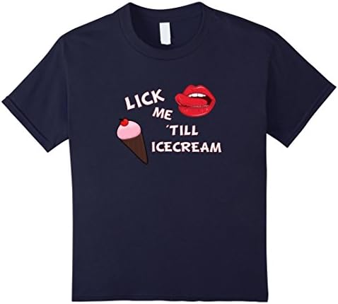 Kids Like Me Till Ice Cream T-Shirt - Funny Ice Cream Women 12 Navy