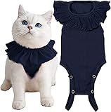 Cat Recovery Suit for Abdominal Wounds and Skin