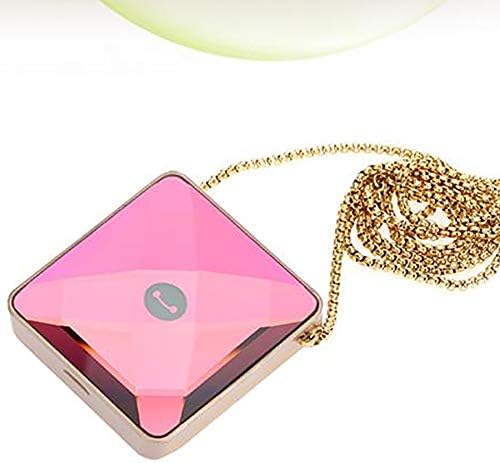 MIJIN Mini Portable Air Purifier Necklace Pendant, Gravity Sensor Switch Negative Ion Anti-Formaldehyde Fog Layer Crystal Accessories