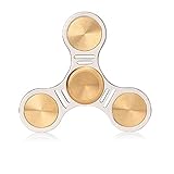 Aukwing Copper Fidget Spinner Toy, EDC Spinner with Hybrid Ceramic Bearing Enables 3-7 Minutes, Non-3D Printed, Stress Reducer