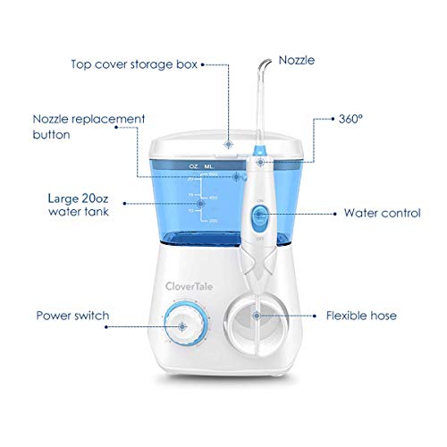 image for Fstop Labs Dental Water Flosser Teeth Cleaner, Braces, Electric Oral I