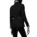 E.JAN1ST Women's Diamond Quilted Jacket Stand Collar Button End with Pocket Coat, Black, TagsizeXXXXL=USsize10