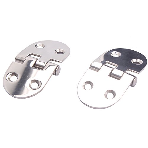 image for HOFFEN 2Pcs Boat Stainless Steel Door Hinges Marine Round 3