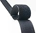 1 inches 5 Yards Black Sew on Hook and Loop Velcro Band Strap