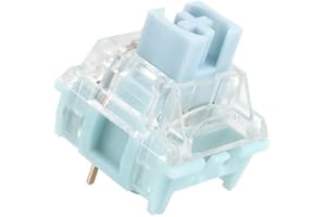 Metrickeys TTC Bluish White V2 Switch, Silent Tactile Pre-Lubed Switch for Mechanical Keyboard(90PCS)