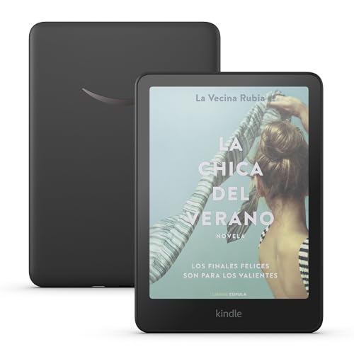 Amazon Kindle Colorsoft de 16 GB (último modelo). Con pantalla a color que da vida a las portadas y al contenido, ahora con resaltados en color. Sin anuncios. Negro