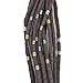 Messen 210 Pieces Dreadlocks Beads Strong Iron Hair Cuffs 8mm Dread Locks Decoration Braiding Filigree Hair Jewelry (Gold/Silver/Gun Black,Not Easy Break)