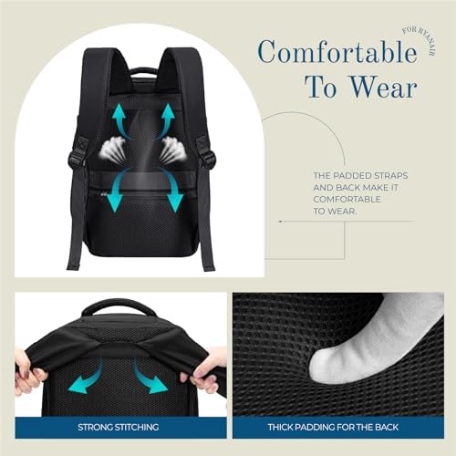 Mochila 40x30x20 para Mala de Cabine de Viagem Ryanair Mochilas de Avião