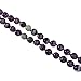 108 Mala Bead Necklace - 8mm Amethyst Aquamarine Stones - Amethyst Guru Bead - Sari Silk Tassel - Meditation, Mindfulness, Yoga - Mala to Foster Protection, Peace and Abundance
