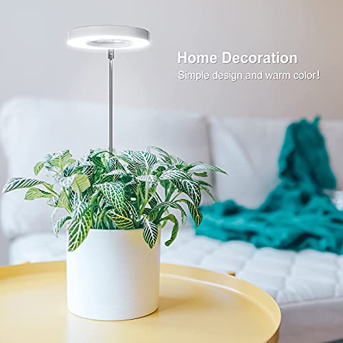 Azonee 2 Pcs Grow Lights For Indoor Plants, Height Adjustable Plant Growing Lamp With Auto On/Off Timer, Full Spectrum Led Light 4 Dimmable Brightness Small Plants