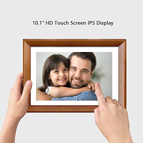 Digital Photo Frame,YENOCK 10.1 Inch WiFi Frame HD IPS LCD Touch Screen